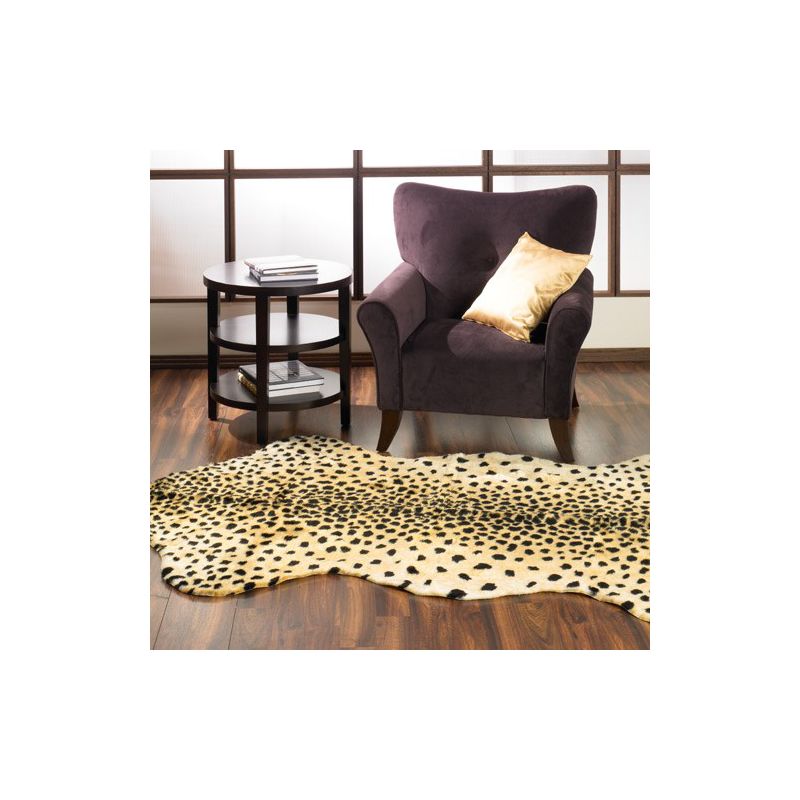 Walk on Me Faux Fur Super Soft Cheetah Rug Tufted With Non-slip Backing Area Rug, 2 of 5