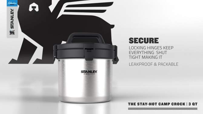 Stanley Adventure Stainless Steel Stay-Hot Camp Crock, 2 of 11, play video