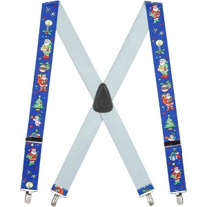 Suspender Store Men’s 1.5" Santa Christmas Clip Suspenders - 1 of 4