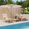vidaXL 2 pcs Cream Oxford Fabric Deck Chair Cushions - 2 of 4