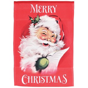 Dicksons Magnolia Garden Outdoor Flag Decoration For Garden, Yard, Or Walkway Large 30 x 44, Weather Resistant Polyester, Santa Merry Christmas - 1 of 1