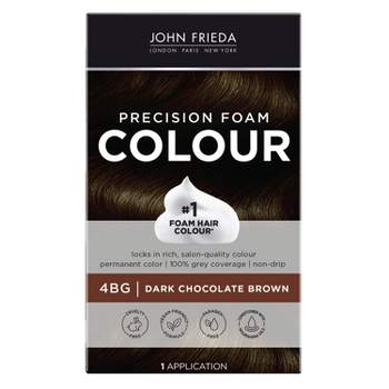 John Frieda Brilliant Brunette Precision Foam Color, Hair Color Foam - 4Bg Dark Chocolate Brown