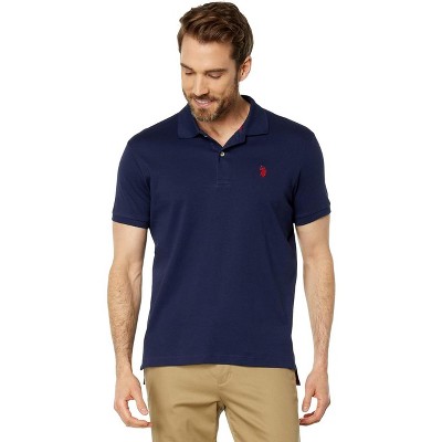 U.S. Polo Assn. Tipped Collar Cotton Polo Shirt, Black (S)