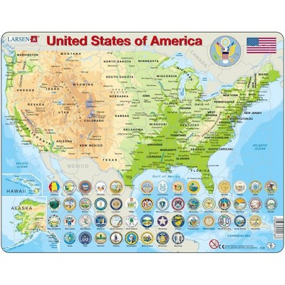 Springbok Larsen United States Map Children's Educational Jigsaw Puzzle 90pc
