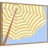 Amanti Art Parasol Beach Stripes II by June Erica Vess Framed Wall Art Print - 2 of 4