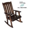 Fortune Candy 1 Person Wooden Rocking Chair with Comfortable Backrest Inclination, High Backrest and Deep Contoured Seat - 2 of 4