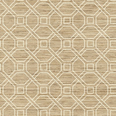 RoomMates Coastal Trellis Peel & Stick Wallpaper Tan