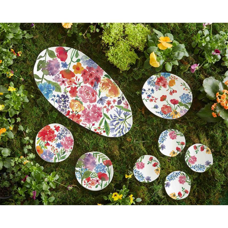Set of 4 Nature&#39;s Table Floral Dinner Plates Appetizer - Rosanna, 4 of 5