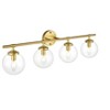 Elegant Lighting Ingrid 4 light Chrome and Clear Bath Sconce - image 2 of 4