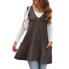 Imily Bela Womens Sleeveless Sweater Vest V Neck Casual Loose Knit A Line Flattering Tunic Top with Pockets - 4 of 4