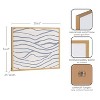 Kate & Laurel All Things Decor 20"x16" Gallery Simple Elegant Coastal Waves Print by The Creative Bunch Studio Gold - 3 of 4