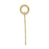 Black Bow Jewelry 14k Yellow Gold, Jersey Collection, Medium Number 13 Pendant - 2 of 4