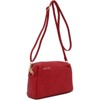 BEAFUP Triple Zip Small Crossbody Bag - Faux Leather Shoulder Bag with Gold Tone Hardware and Adjustable Strap - Zipper Closure for Everyday - 2 of 4