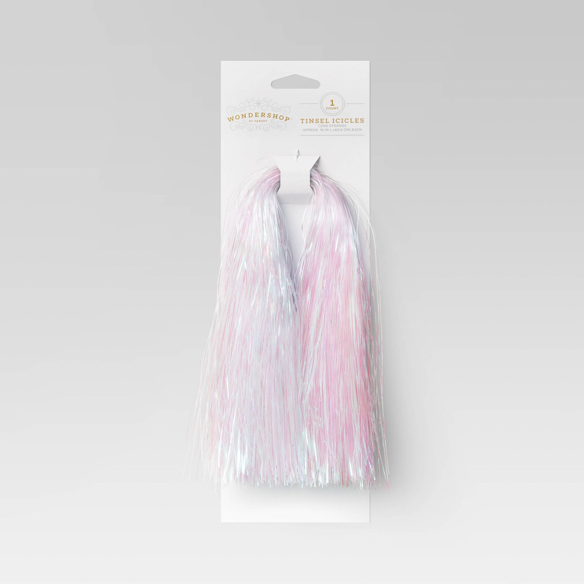 1000ct Christmas Tinsel Icicle Iridescent - Wondershop™