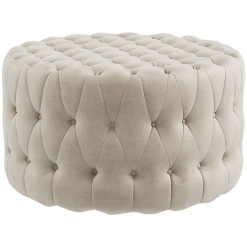 Round best sale tufted stool