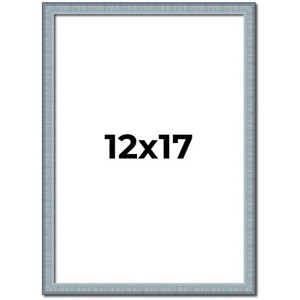 PosterPalooza | Textured Blue Picture Frame - UV Acrylic, Foam Board Backing, Hanging Hardware - 1 of 4