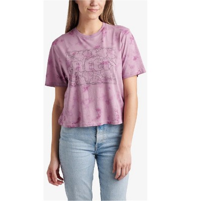 Reef Womens Shimmer Crop Graphic T-Shirt