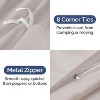 Luxury Soft Premium Duvet Cover Set - Zipper Closure & Matching Pillow Shams - CGK Linens - 4 of 4