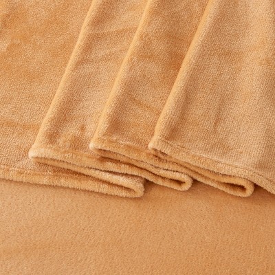 Nude Full Velvet Plush Microfiber Sheet Set