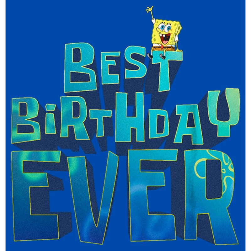 Boy's SpongeBob SquarePants Best Birthday Ever T-Shirt, 2 of 6