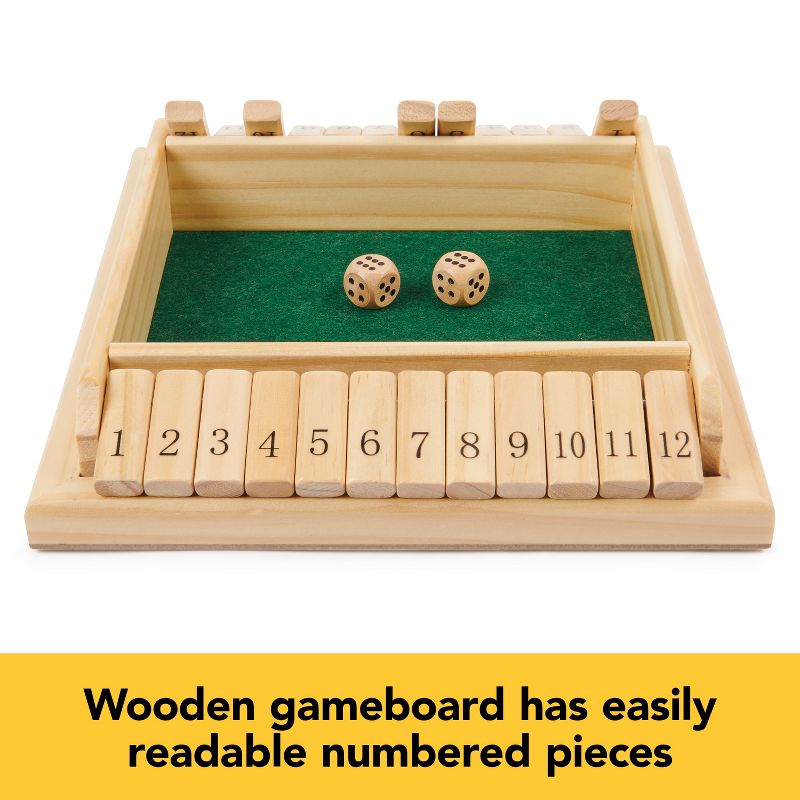 Game Gallery 2-Player Shut the Box Classic Game, 4 of 9