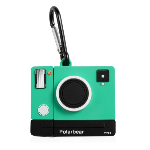 Insten Cute Case Compatible With Airpods 1 & 2 - Polaroid Film Camera  Cartoon Silicone Cover With Keychain, Green : Target
