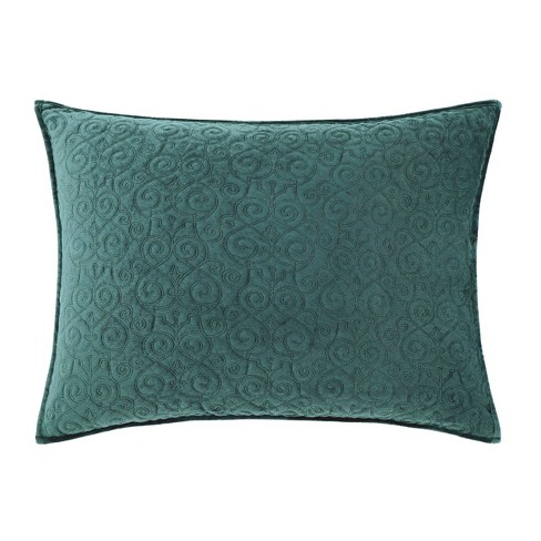 Charisma Regent Velvet King Sham Pillow Sham Emerald Target
