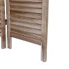 Sevobal Partitions And Room Dividers 4 Panels Screen, Portable Room Dividers And Partitions For Bedroom, Office, Brown, 63.3"*0.7"*67" - 2 of 4