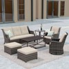 UPTIOT 7-Piece Outdoor Patio Conversation Set - 4 of 4