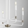 Quorum Lighting Davies 5 - Light Chandelier in  Studio White/Dark Brass - 4 of 4