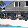 ALAULM Wall Mount Gazebo Outdoor Pergola, Hardtop Lean to Gazebo Canopy Awnings with Sloped Roof and Sturdy Steel Frame, for Patio, Deck, Backyard - 4 of 4