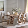 Christopher Knight Home Derring 7 Pieces French Country Upholstered Wood Expandable Dining Set - 2 of 4