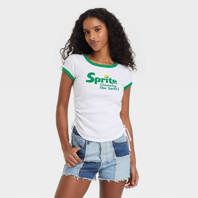 Women's St. Patrick's Sprite Synched Baby Short Sleeve Graphic T-Shirt - White