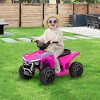 TopComfy Baby Walkers Kids ATV Quad, Ride On Toy, Rechargeable Battery, 4 Wheeler for Toddlers, Romantic, Pink, 26.8"*15.4"*12.6" - 2 of 4