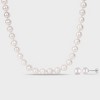 9-10mm Freshwater Cultured Pearl Necklace and 8-9mm Freshwater Cultured Pearl Earring Set - 2 of 4