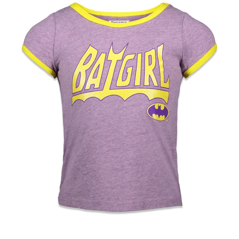 DC Comics Batgirl Supergirl Wonder Woman Toddler Girls 3 Pack Graphic T-Shirt , 3 of 6