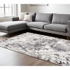Ivory And Gray Abstract Area Rug - 2 of 4
