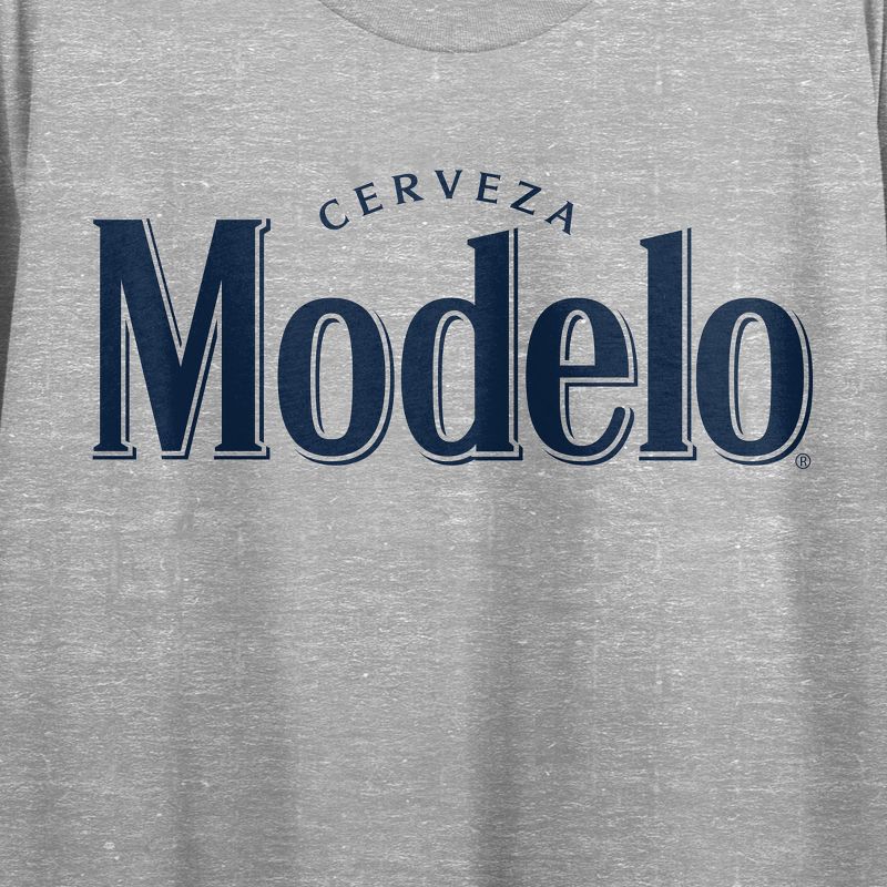 Modelo It's What You're Made Of Crew Neck Short Sleeve Gray Heather Women's Crop Top, 3 of 5