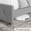 Garvee Bed Frame with USB Ports,Linen Fabric Wrap-Upholstered Platform with Adjustable Headboard,Strong Frame - 4 of 4