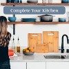3-Piece Bamboo Cutting Board Set – Reversible Kitchen Boards for Chopping, Cheese & Serving - 4 of 4