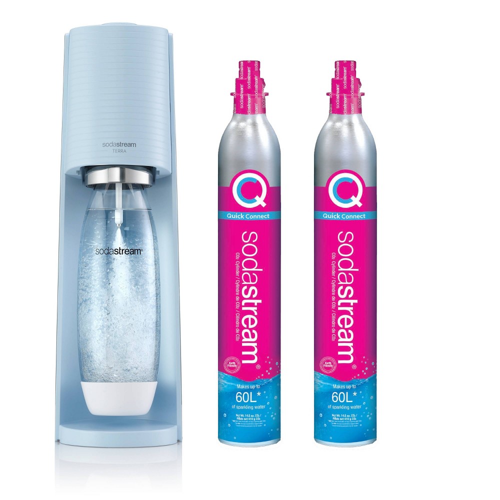 Photos - Saturator SodaStream Terra Sparkling Water Maker with Extra CO2 Cylinder and Carbona 