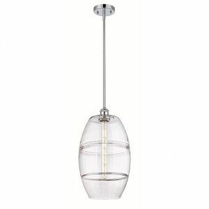 Vaz - 1 Light Stem Hung Mini Pendant In Industrial Style-18.5 Inches Tall and 10 Inches Wide - 1 of 1
