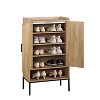 KTMBDW Shoe Cabinet with Doors, 5-Tier Shoe Storage Cabinet, Wooden Shoes Rack Shoe Storage Organizer for Entryway, Hallway, Living Room, Natural - 4 of 4