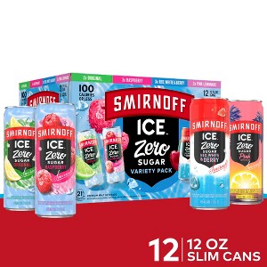 Smirnoff Ice Zero Sugar Variety Pack - 12pk/12 fl oz Cans - 1 of 4