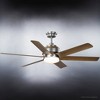 Urban Ambiance Luxury Transitional Ceiling Fan 17.25''H x 56''W,  Aged Nickel Finish,  Melton Collection, UHP9332 - 4 of 4