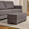 HomeRoots 52" Gray and Brown Chenille Tufted Storage Ottoman - 2 of 4