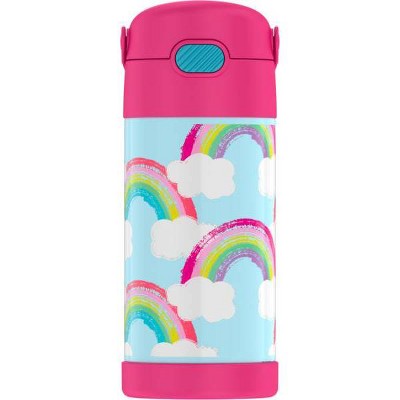 Thermos Rainbow 12oz FUNtainer Water Bottle with Bail Handle - Pink/Blue