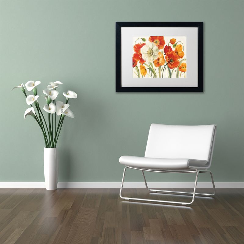Trademark Fine Art -Lisa Audit 'Poppies Melody I' Matted Framed Art, 3 of 5