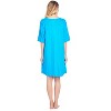 Casual Nights Women's Short Sleeve Printed Scoop Neck Sleep Tee - 3 of 4