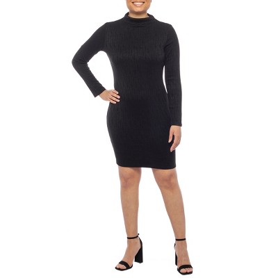 Tiana B. - Funnel Neck Sweater Dress